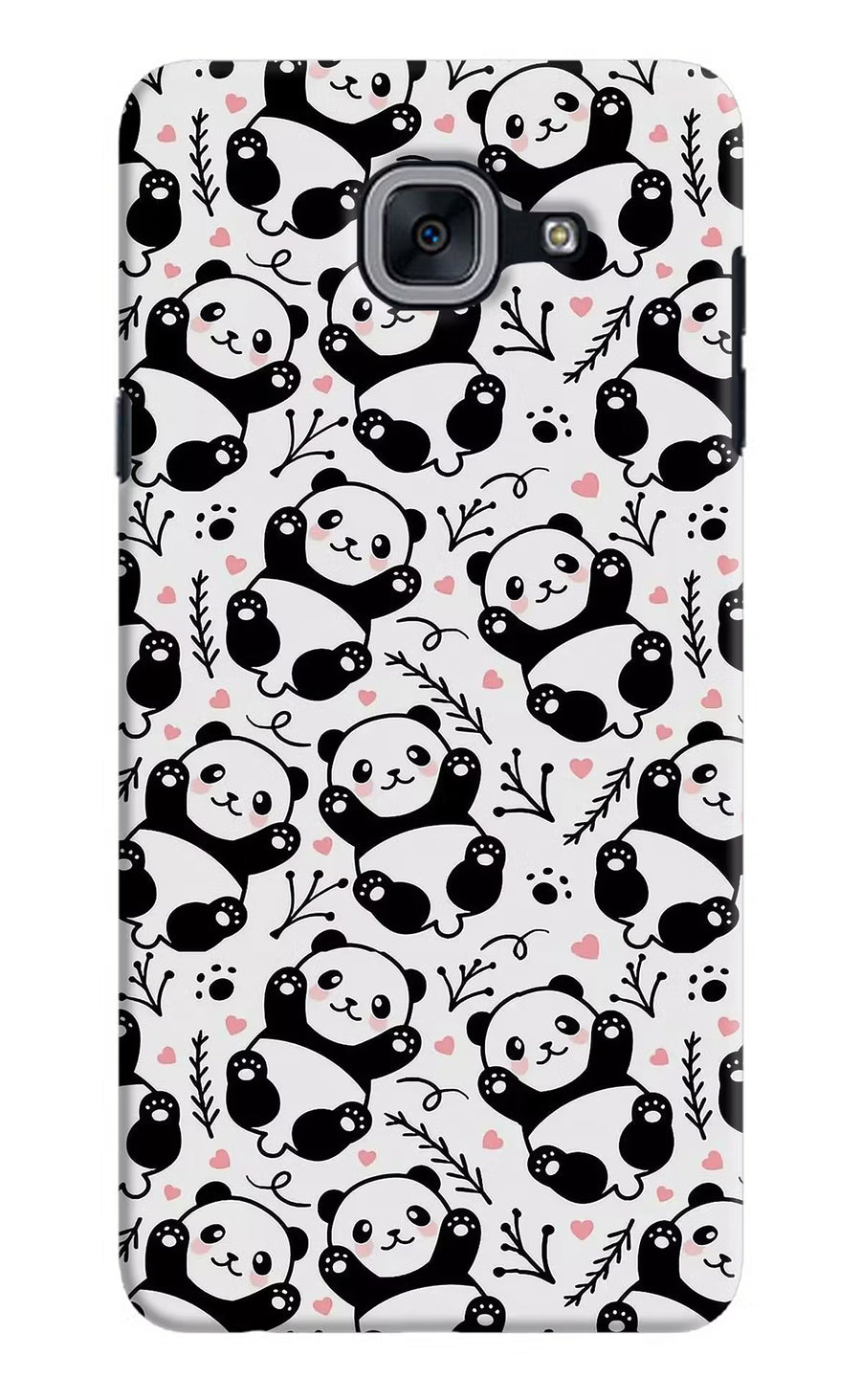 Cute Panda Samsung J7 Max Back Cover, Hard case