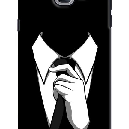 Black Tie Samsung J7 Max Hard Case Back Cover by Casekaro