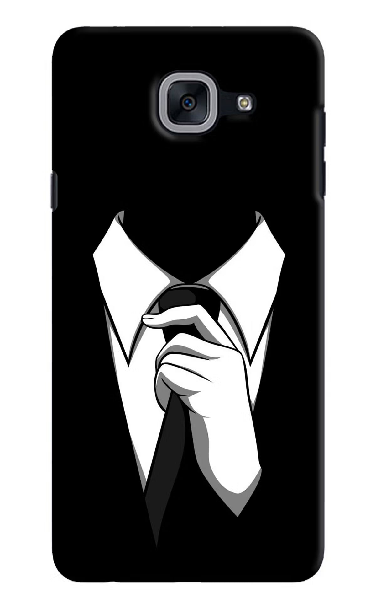 Black Tie Samsung J7 Max Hard Case Back Cover by Casekaro