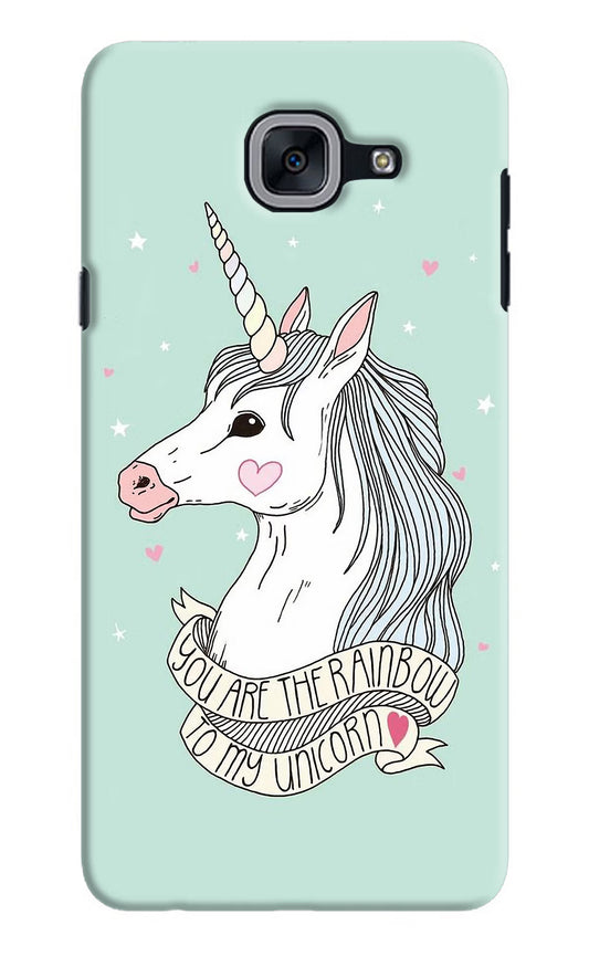 Unicorn Wallpaper Samsung J7 Max Hard Case Back Cover by Casekaro