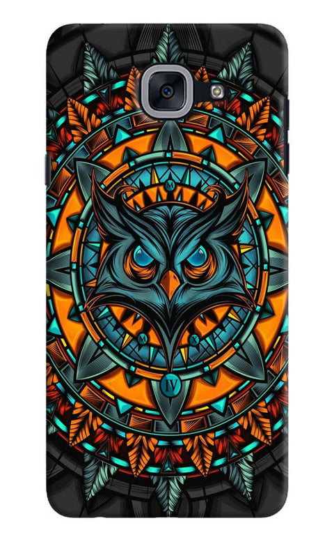 Angry Owl Art Samsung J7 Max Back Cover