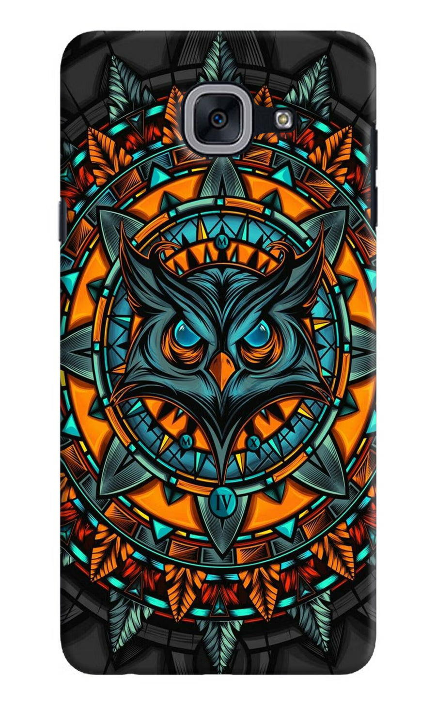 Angry Owl Art Samsung J7 Max Back Cover, Hard case