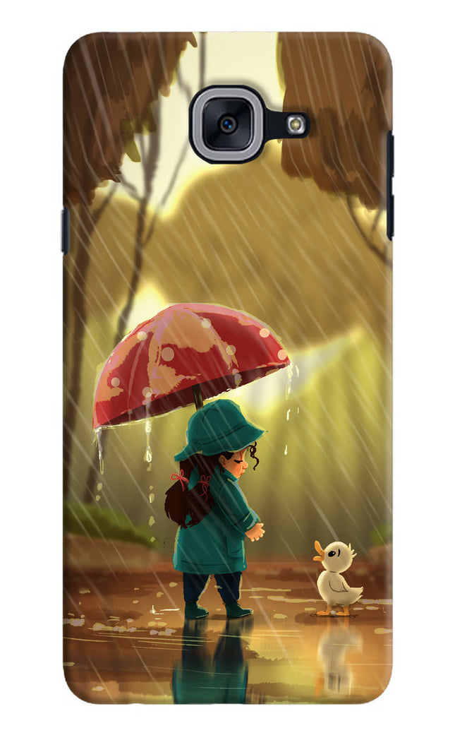 Rainy Day Samsung J7 Max Hard Case Back Cover by Casekaro