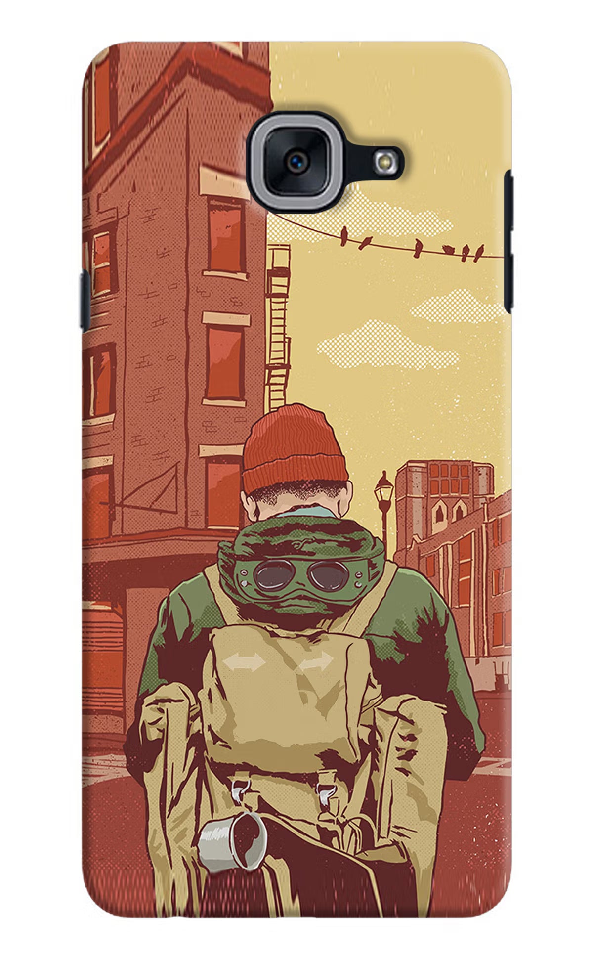 Adventurous Samsung J7 Max Hard Case Back Cover by Casekaro