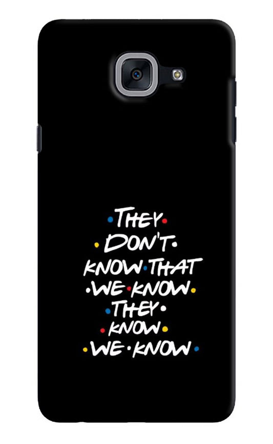 FRIENDS Dialogue Samsung J7 Max Hard Case Back Cover by Casekaro