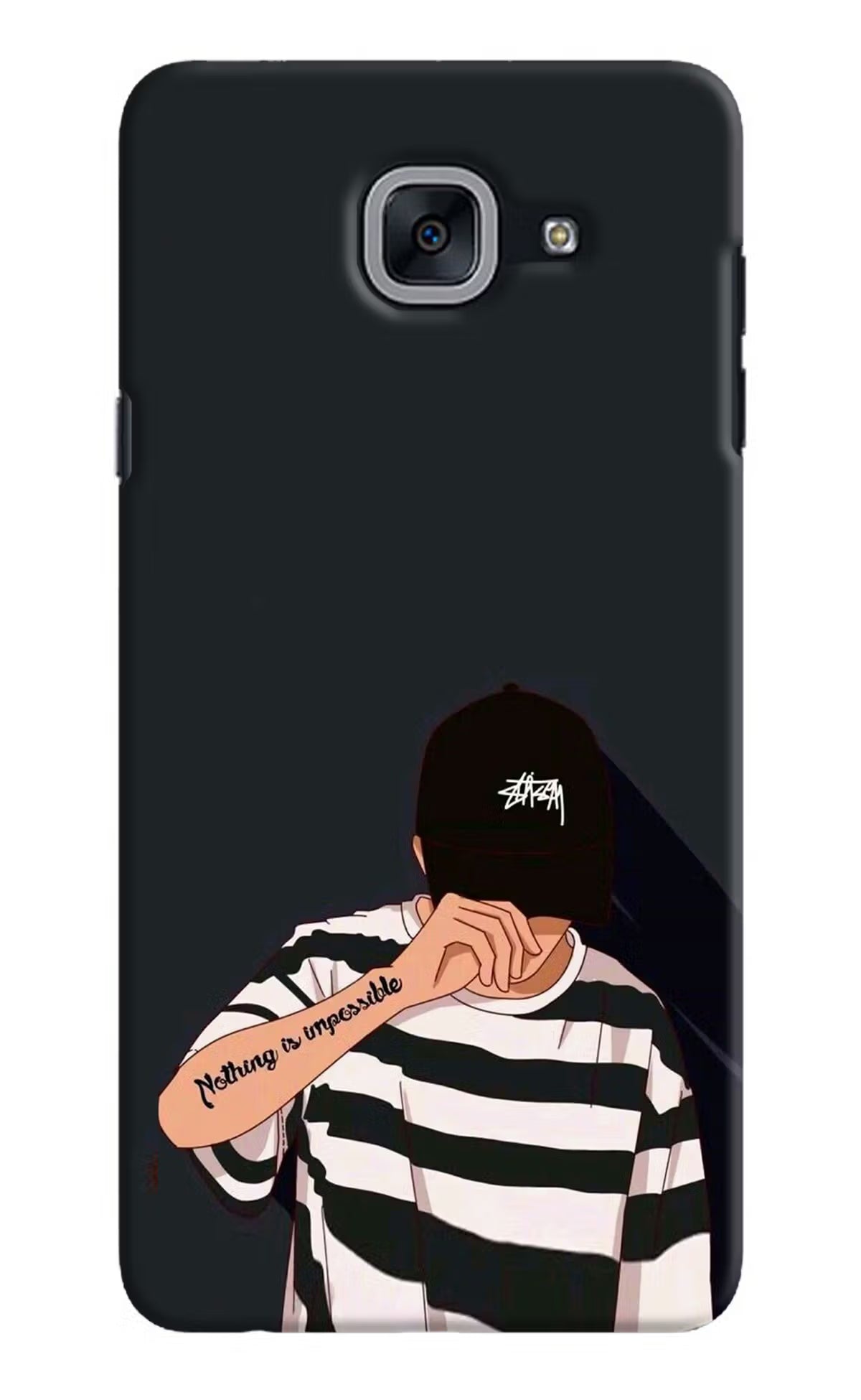 Aesthetic Boy Samsung J7 Max Hard Case Back Cover by Casekaro
