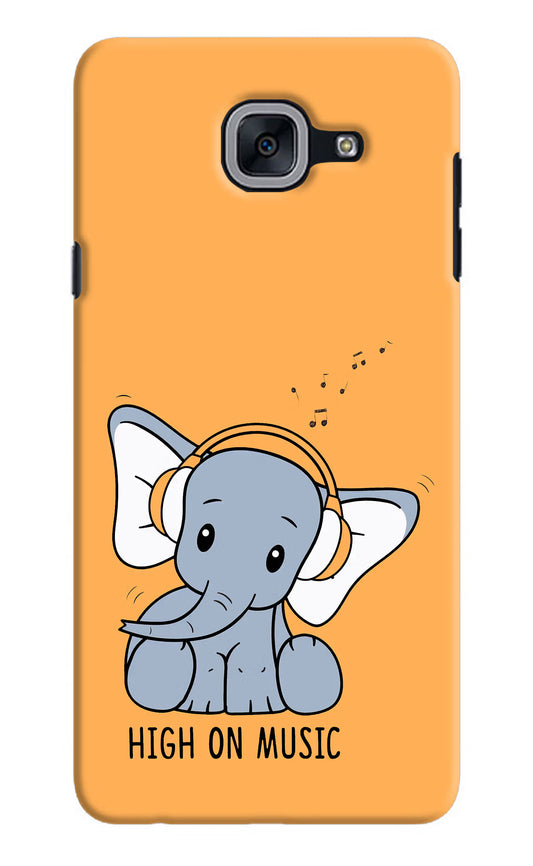 High On Music Samsung J7 Max Hard Case Back Cover by Casekaro
