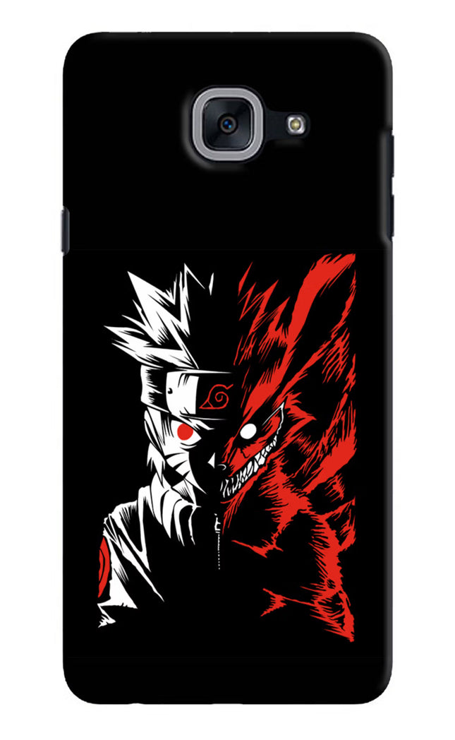 Naruto Two Face Samsung J7 Max Hard Case Back Cover by Casekaro