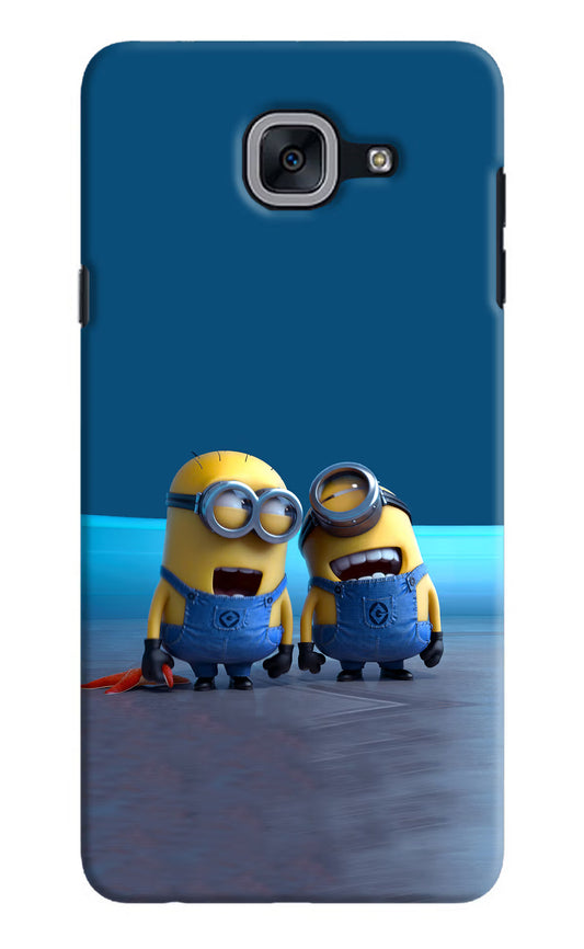 Minion Laughing Samsung J7 Max Hard Case Back Cover by Casekaro