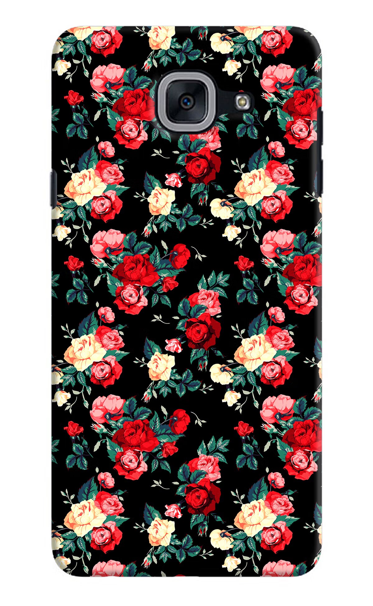Rose Pattern Samsung J7 Max Hard Case Back Cover by Casekaro