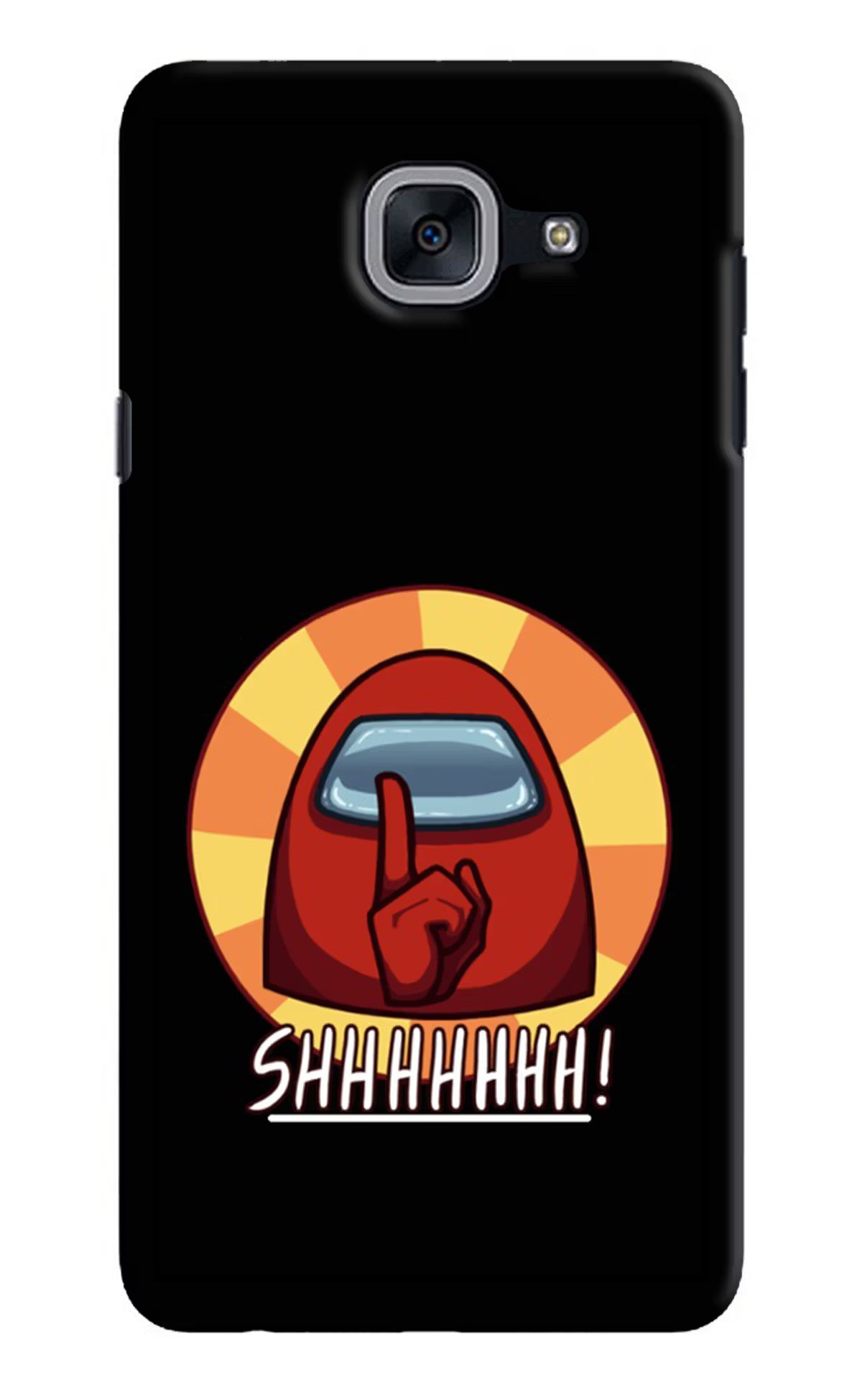 Among Us Shhh! Samsung J7 Max Hard Case Back Cover by Casekaro