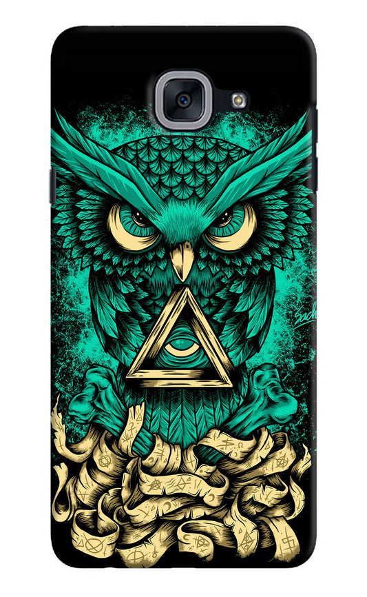 Green Owl Samsung J7 Max Hard Case Back Cover by Casekaro