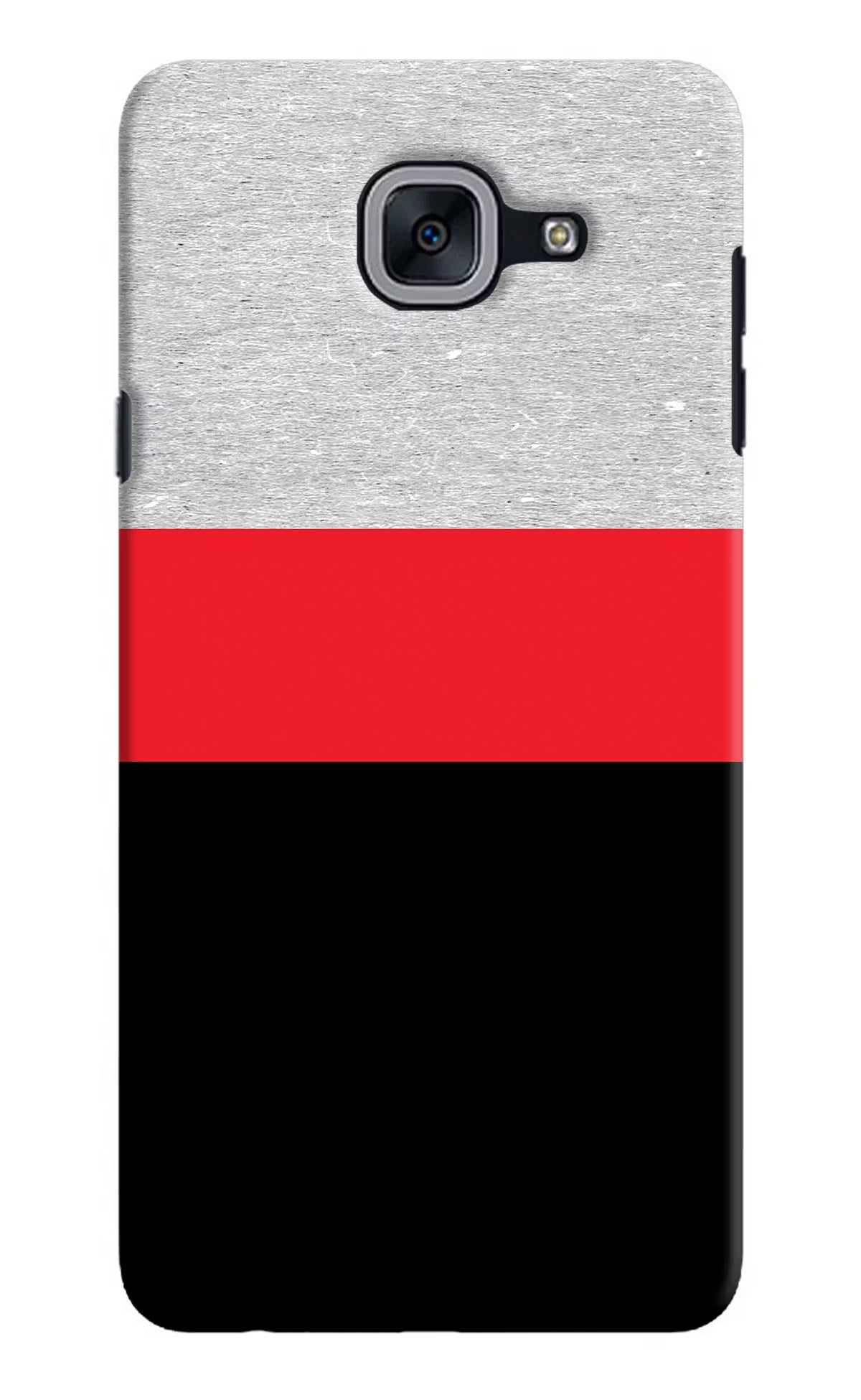 Tri Color Pattern Samsung J7 Max Hard Case Back Cover by Casekaro