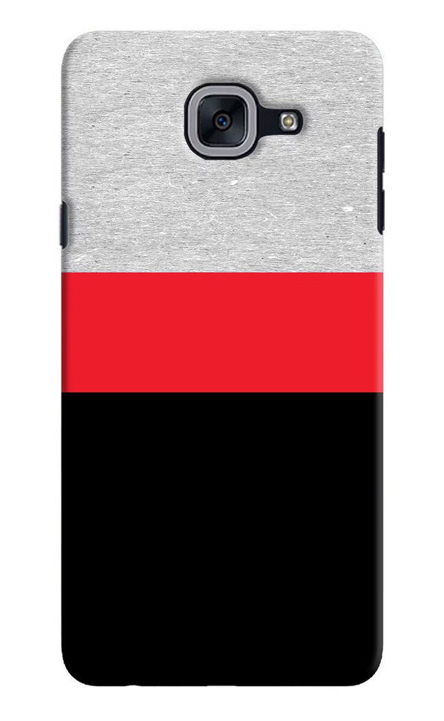 Tri Color Pattern Samsung J7 Max Hard Case Back Cover by Casekaro