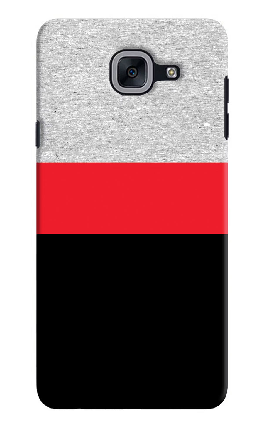 Tri Color Pattern Samsung J7 Max Back Cover, Hard case