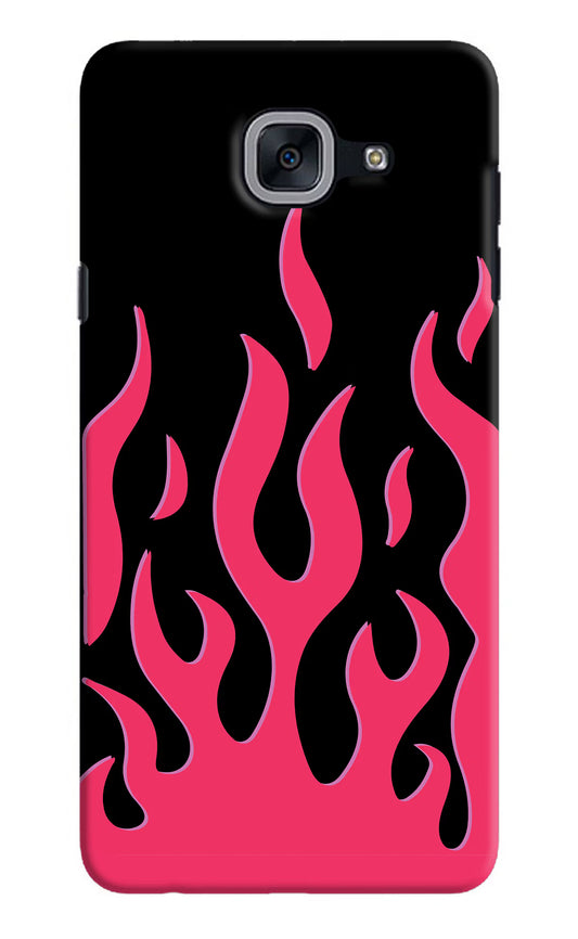 Fire Flames Samsung J7 Max Hard Case Back Cover by Casekaro