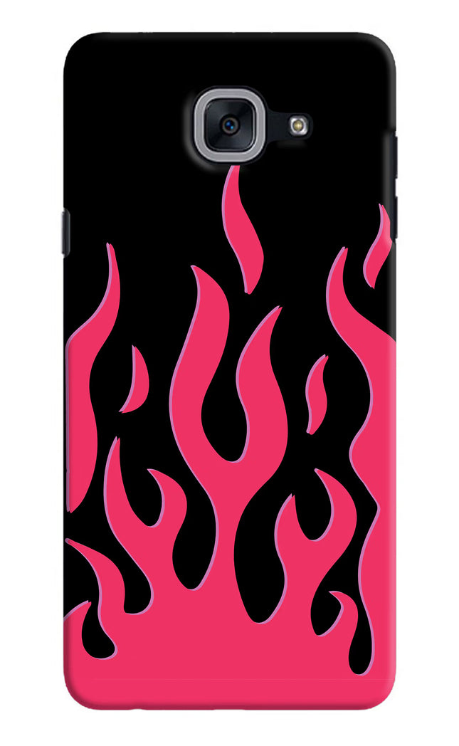 Fire Flames Samsung J7 Max Hard Case Back Cover by Casekaro