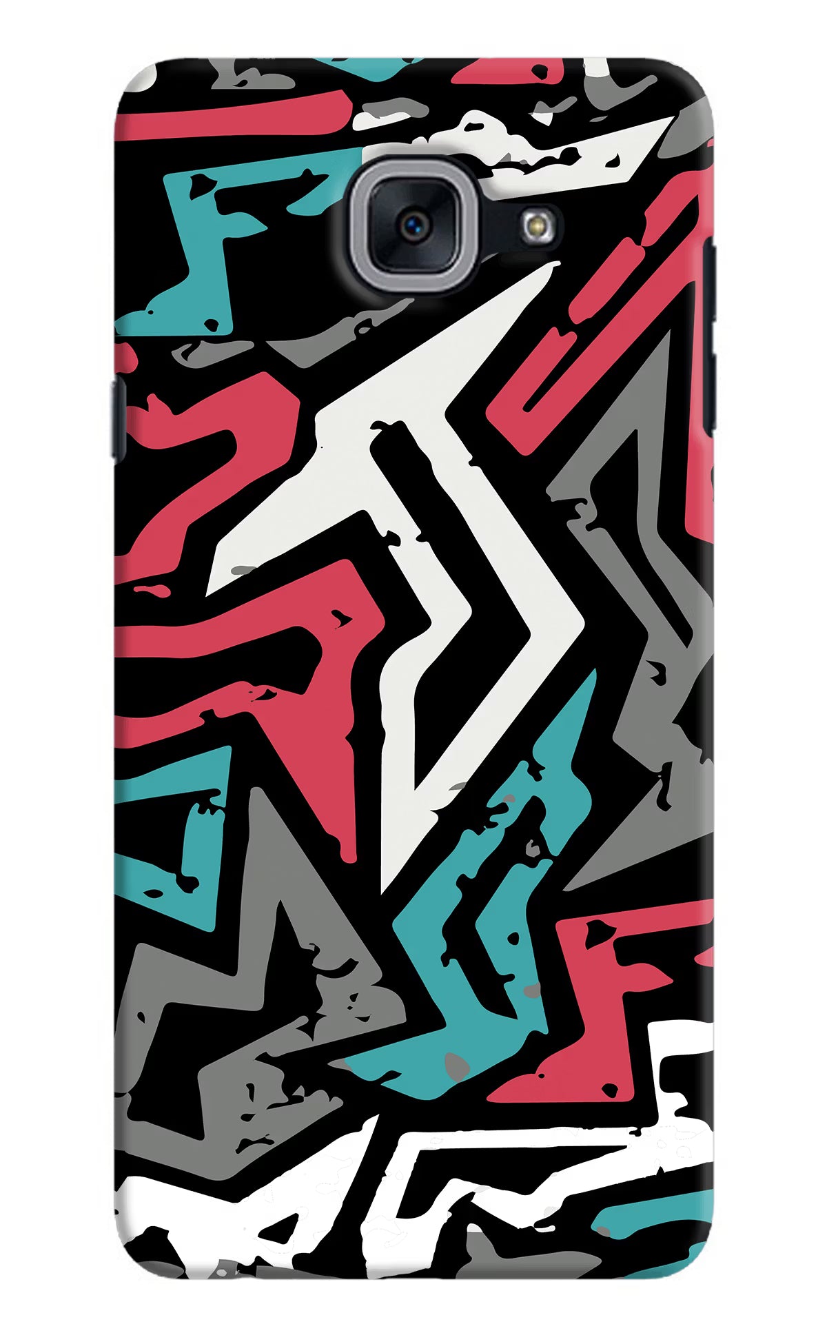 Geometric Graffiti Samsung J7 Max Hard Case Back Cover by Casekaro