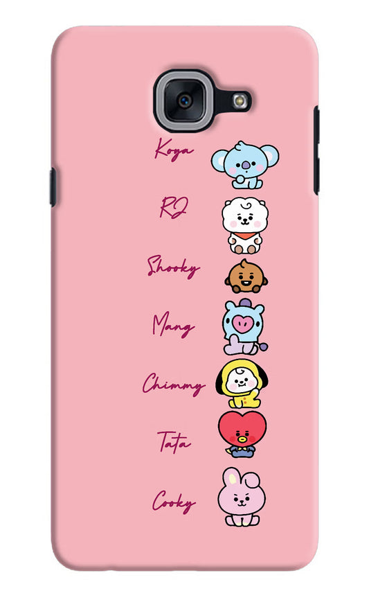 BTS names Samsung J7 Max Hard Case Back Cover by Casekaro