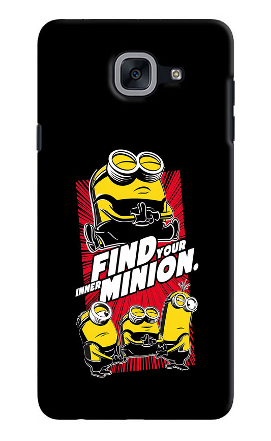 Find your inner Minion Samsung J7 Max Hard Case Back Cover by Casekaro