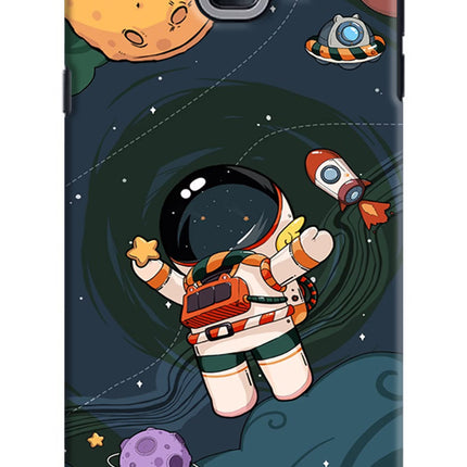 Cartoon Astronaut Samsung J7 Max Hard Case Back Cover by Casekaro