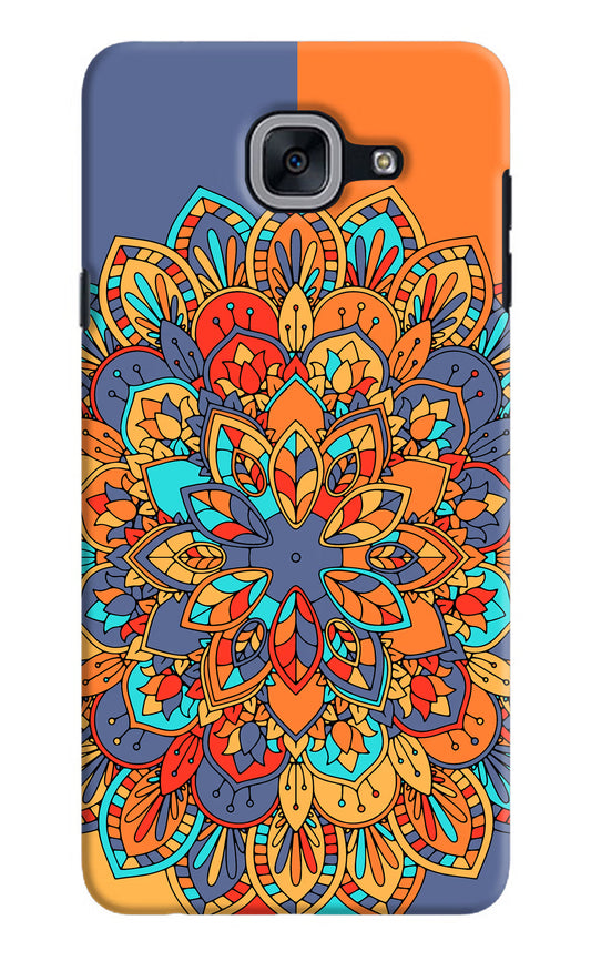 Color Mandala Samsung J7 Max Hard Case Back Cover by Casekaro