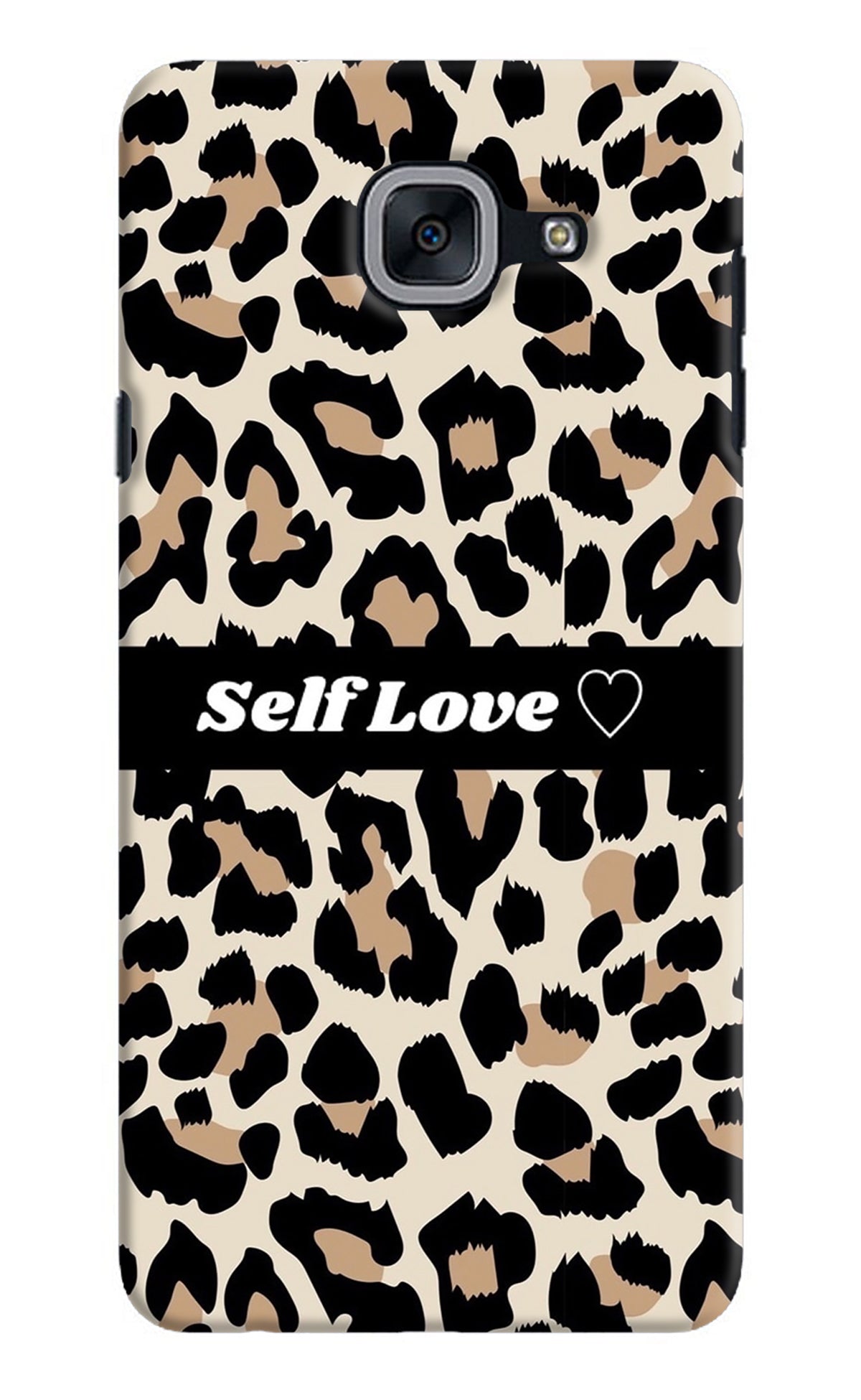 Leopard Print Self Love Samsung J7 Max Back Cover