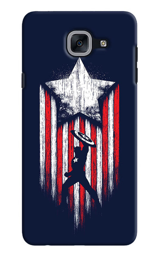 Captain America Marvel Art Samsung J7 Max Hard Case Back Cover by Casekaro