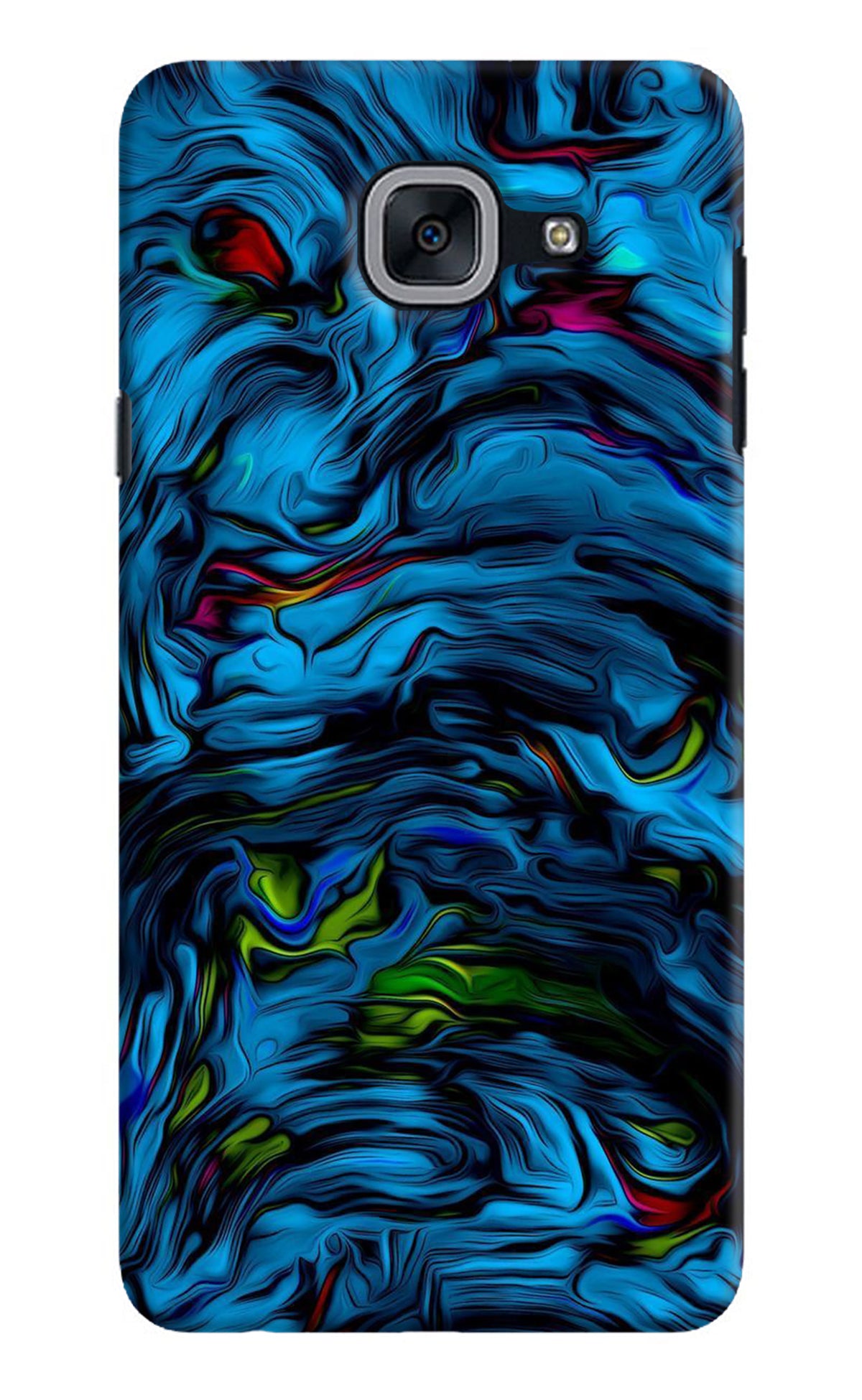 Dark Blue Abstract Samsung J7 Max Back Cover