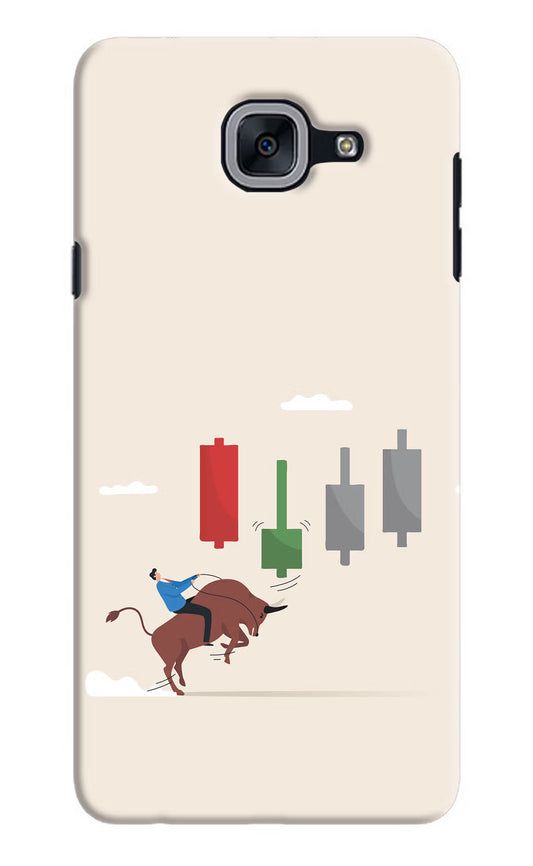 Bull Trading Momentum Samsung J7 Max Hard Case Back Cover by Casekaro
