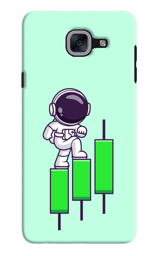 Astronaut Trader Samsung J7 Max Hard Case Back Cover by Casekaro