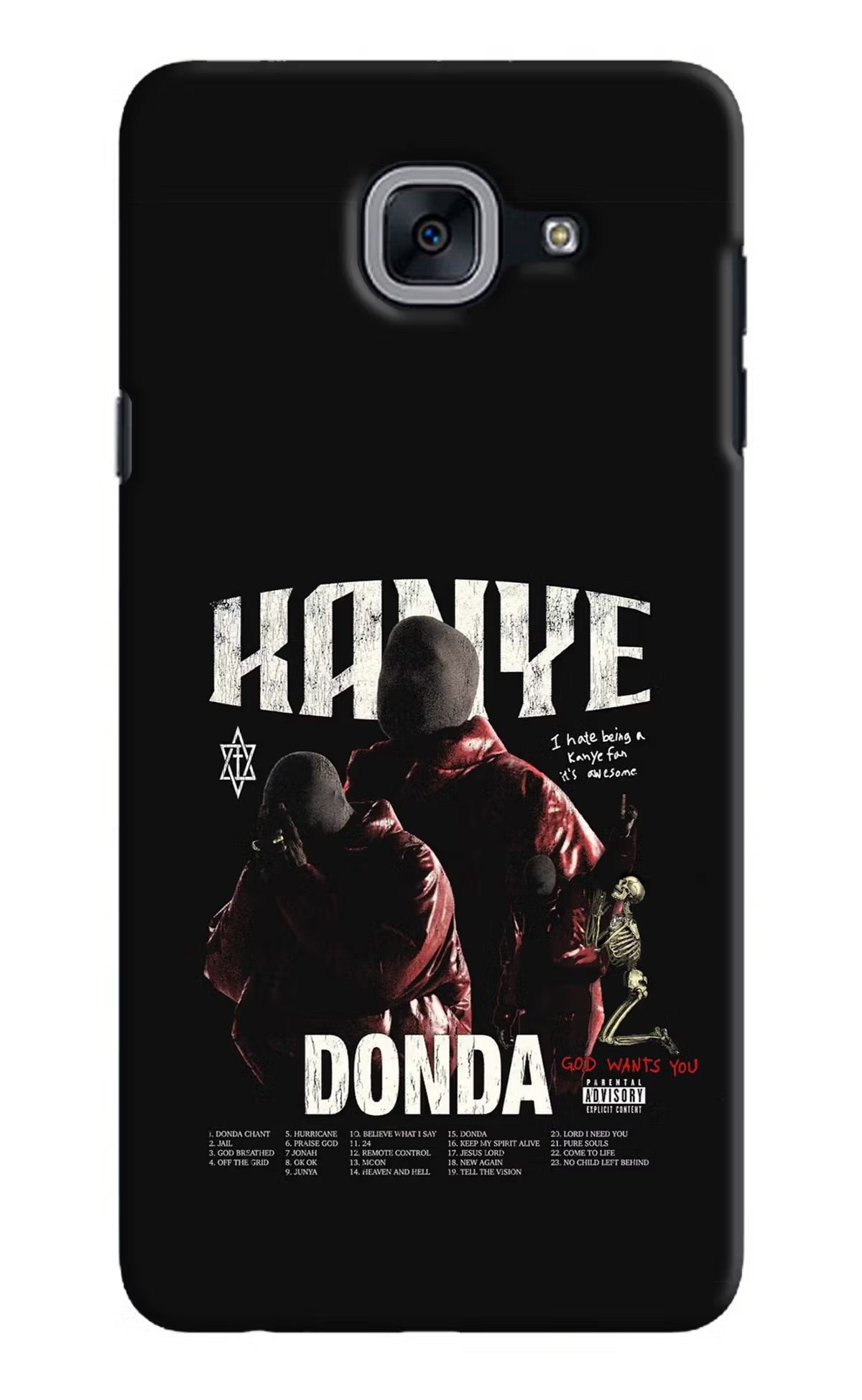 Donda Kanye West Samsung J7 Max Hard Case Back Cover by Casekaro