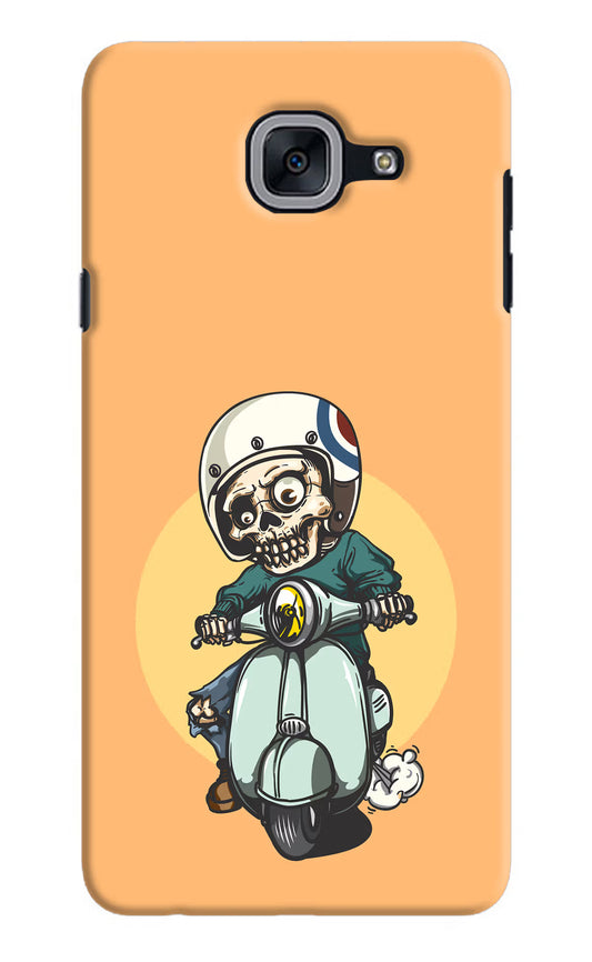 Undead Biker Samsung J7 Max Hard Case Back Cover by Casekaro