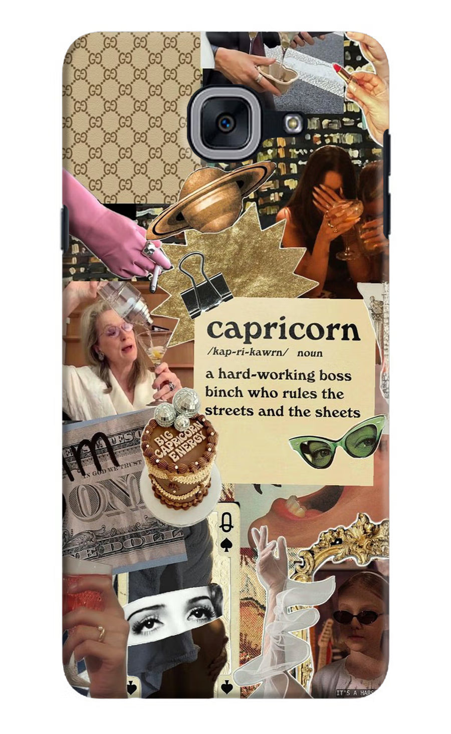 Capricorn Zodiac Samsung J7 Max Back Cover, Hard case