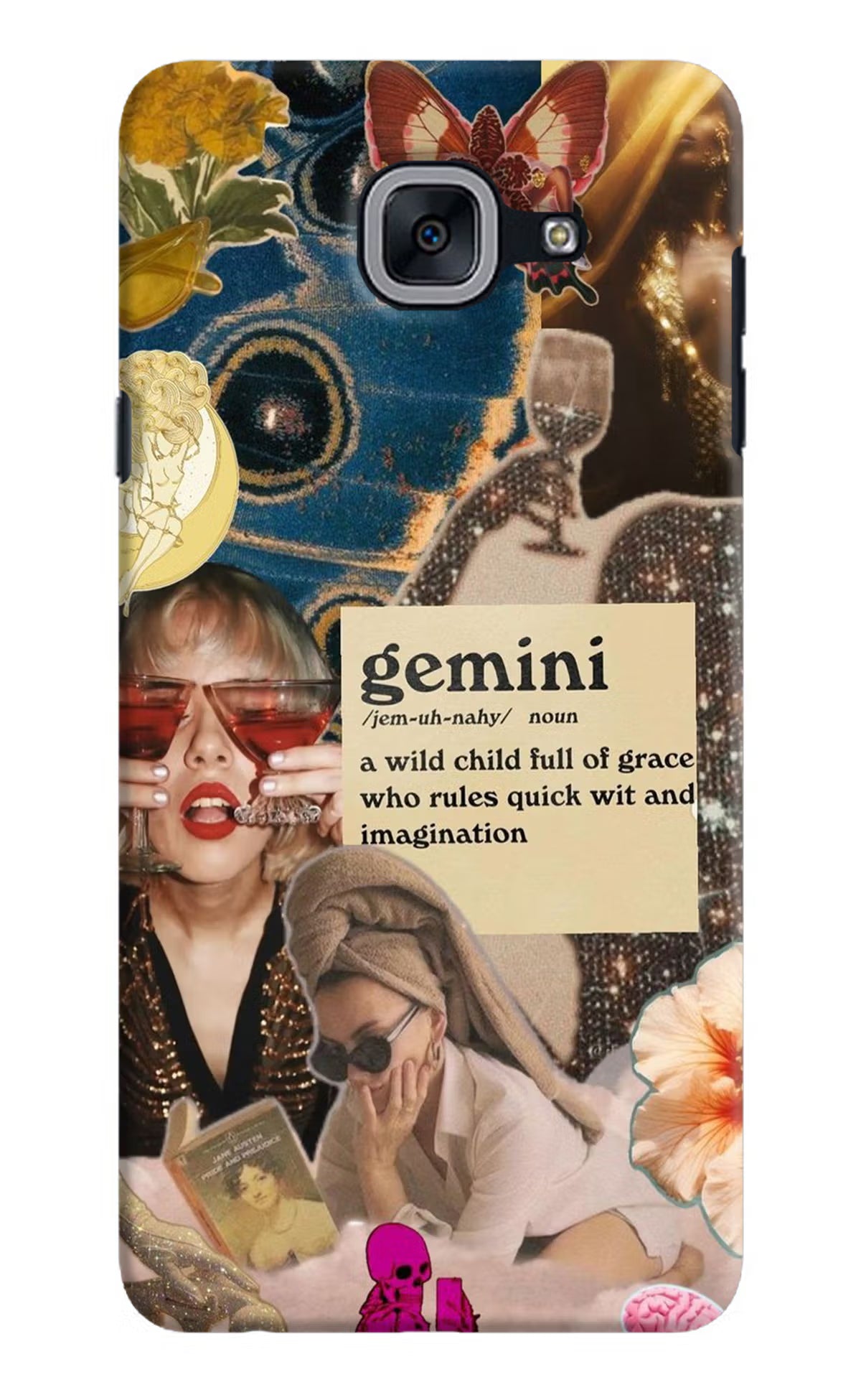 Gemini Zodiac Samsung J7 Max Hard Case Back Cover by Casekaro