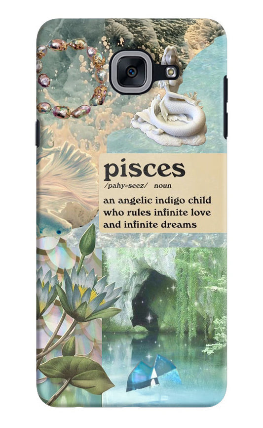 Pisces Zodiac Samsung J7 Max Hard Case Back Cover by Casekaro