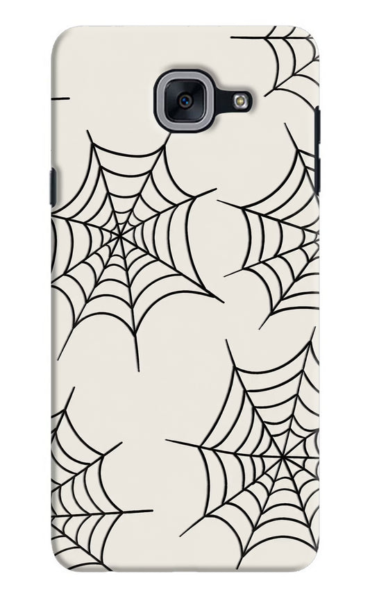 Spider Web Samsung J7 Max Hard Case Back Cover by Casekaro