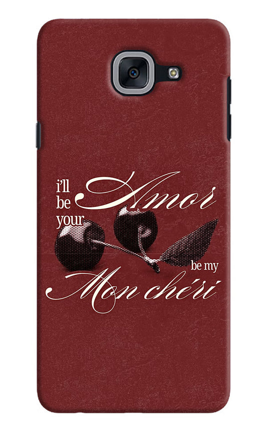 Velvet Cherry Samsung J7 Max Hard Case Back Cover by Casekaro