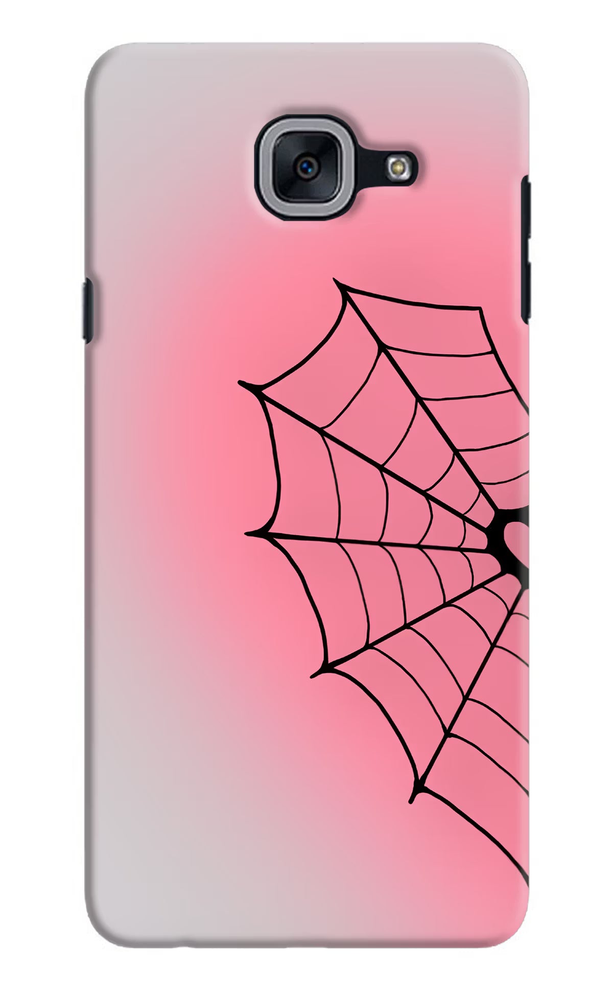 Pink Web Samsung J7 Max Back Cover