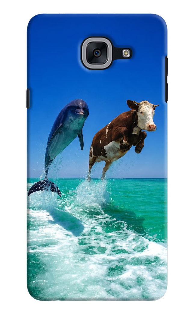 Dolphin vs Cow Samsung J7 Max Hard Case Back Cover by Casekaro