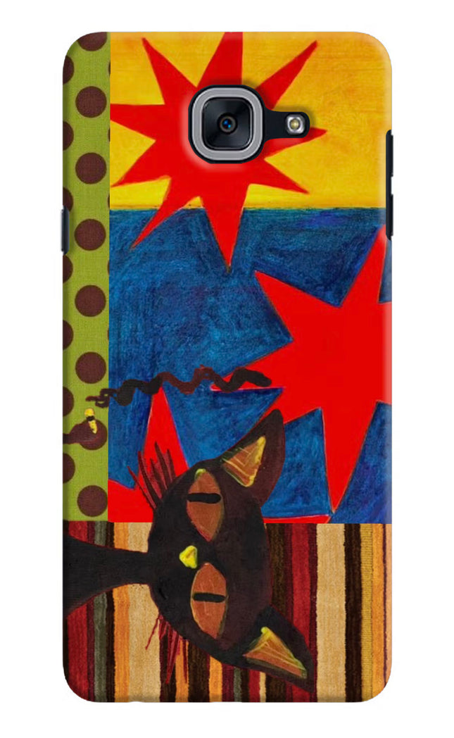 Pop Cat Samsung J7 Max Hard Case Back Cover by Casekaro