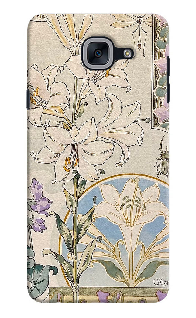 White Lily Samsung J7 Max Hard Case Back Cover by Casekaro