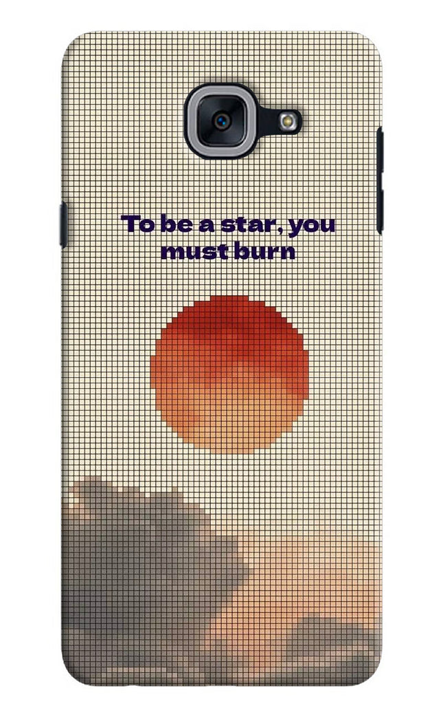 Pixel Sun Samsung J7 Max Hard Case Back Cover by Casekaro