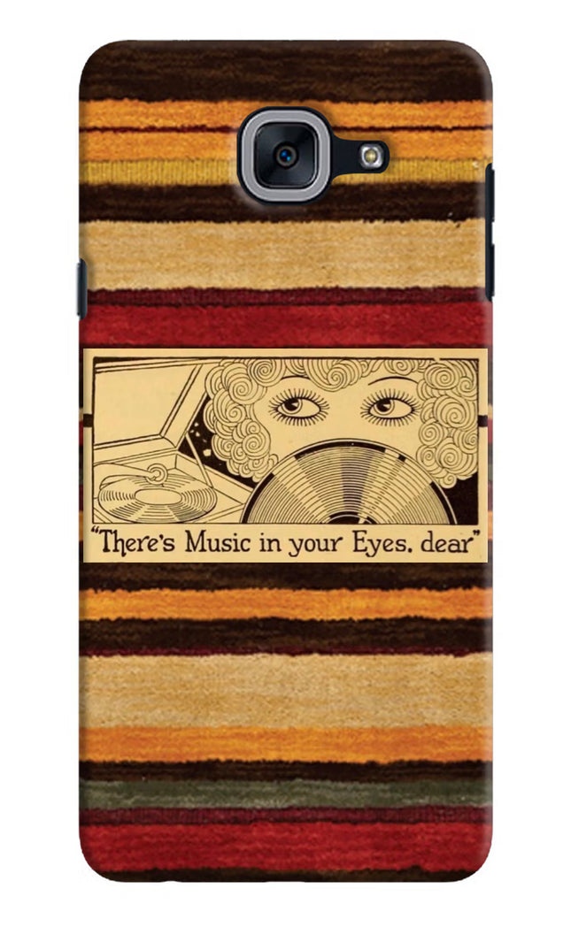 Vinyl Stripes Samsung J7 Max Hard Case Back Cover by Casekaro