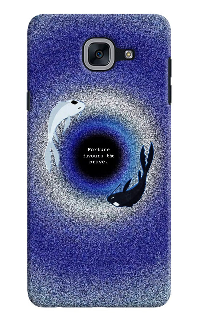 Dark Koi Samsung J7 Max Hard Case Back Cover by Casekaro