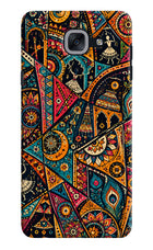 Folk Print Samsung J7 Max Hard Case Back Cover by Casekaro
