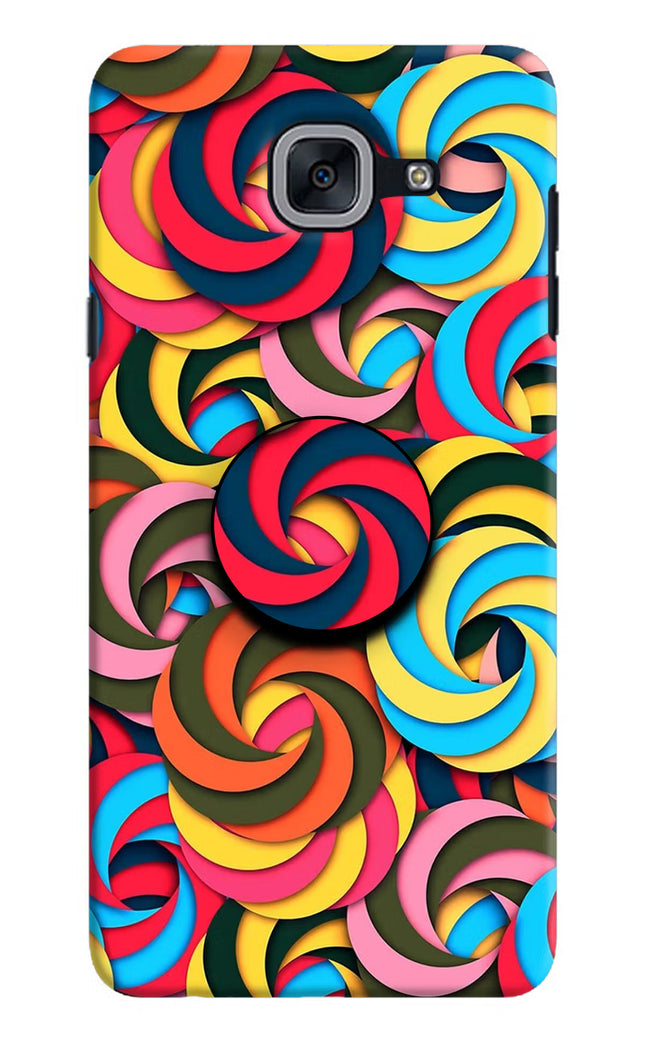 Spiral Pattern Samsung J7 Max Pop Case by Casekaro