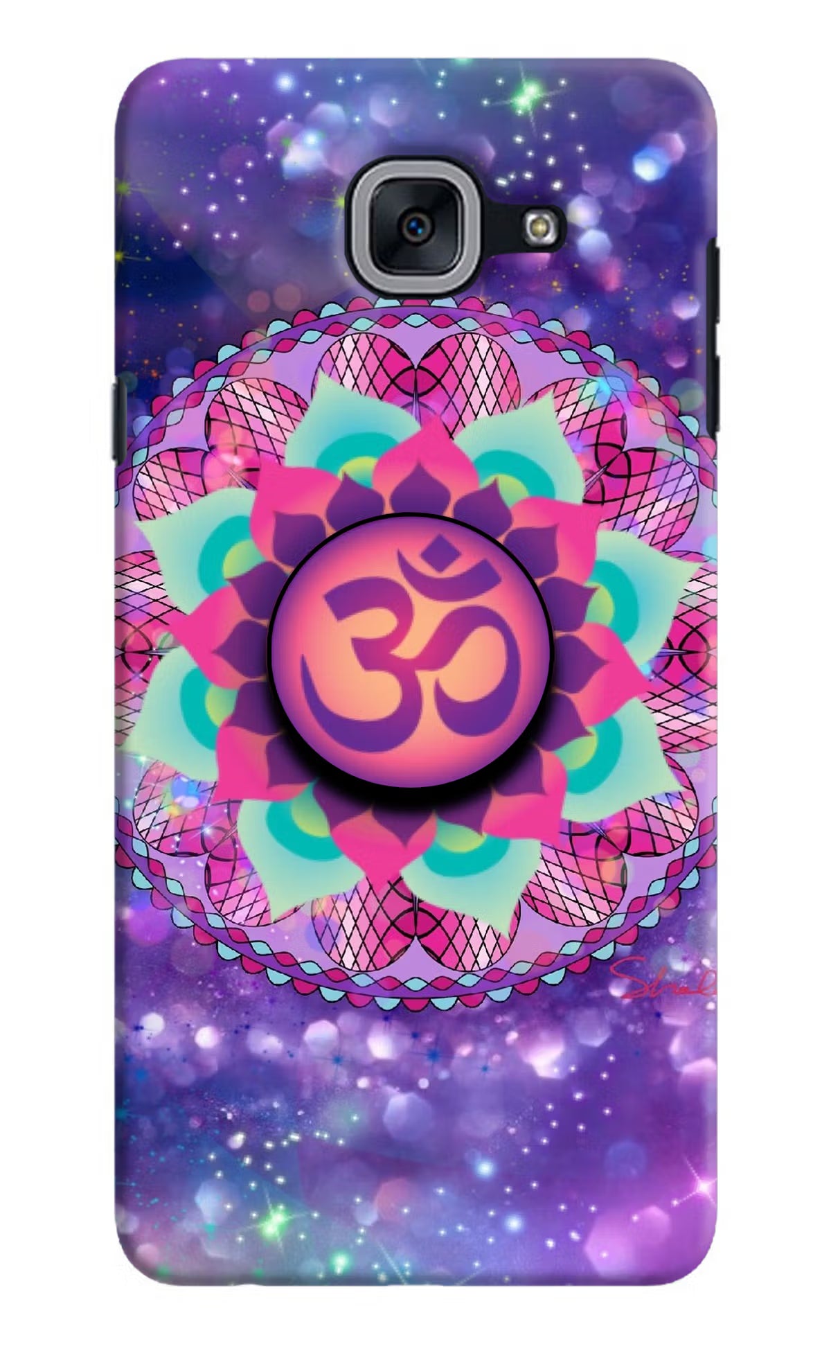 Om Purple Samsung J7 Max Pop Case by Casekaro