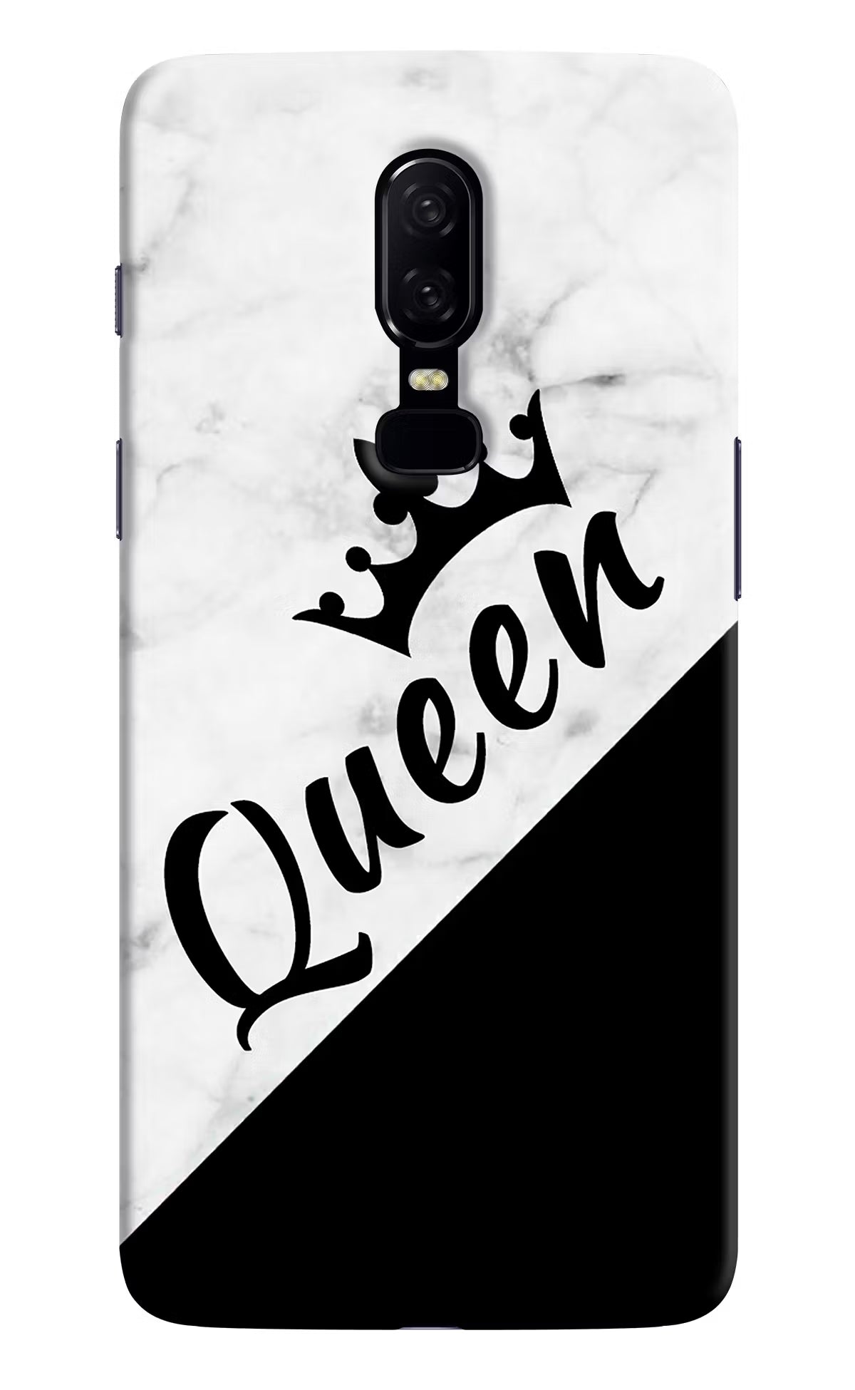 Queen Oneplus 6 Hard Case Back Cover by Casekaro