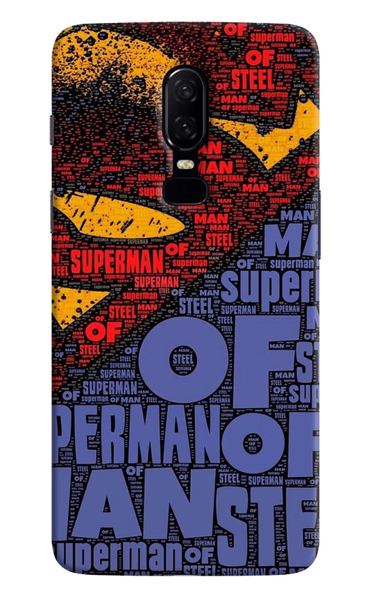 Superman Oneplus 6 Hard Case Back Cover by Casekaro